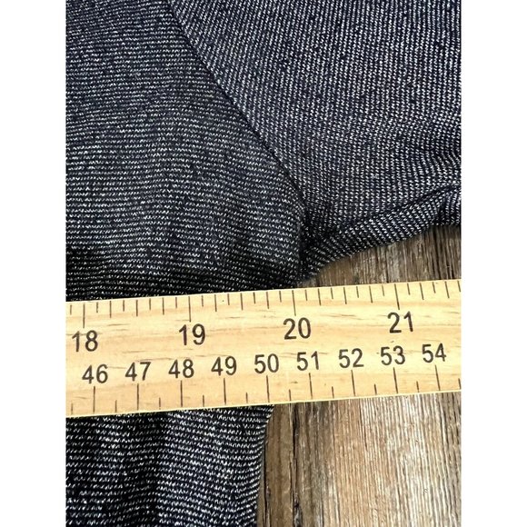 Torrid women's size 0 black and silver metallic zip front hooded jacket, pocket - Picture 8 of 8